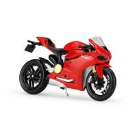 Para Ducati Monster 1200S, 1098S, 1:18 Locomotora modelo de motocicleta roja Adornos de coche simulados Colección conmemorativa regalo de decoración de pasteles(1199 PANIGALE)