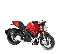 Para Ducati Monster 1200S, 1098S, 1:18 Locomotora modelo de motocicleta roja Adornos de coche simulados Colección conmemorativa regalo de decoración de pasteles(Monster 1200s)