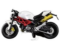 Para Ducati Monster 795, 1:18 Modelo De Motocicleta A Pequeña Escala Aleación Y Plástico Réplica De Bicicleta De Carreras Regalo Coleccionable Decorativo(White)