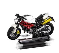Para Ducati Monster 795, 1: 18 Modelo De Motocicleta Escultura En Miniatura De Mini Bicicleta Coleccionar Adornos Regalo Decoración(White)