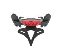para Ducati para Diavel 1260 2019-2022 Motocicleta Trasera Corta Stock Soporte para Matrícula De Contrapunto Luz LED Matrícula Motocicleta(Red LED)