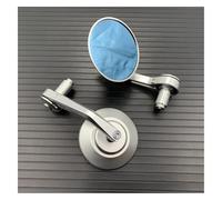 Para Ducati Para Monster 695 696 796 797 821 1100 1200 1200S 1200R S2R 7/8" 22 mm Motocicleta Retrovisor Visual Lateral Espejos retrovisor plegable moto(Silver)