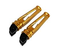Para Ducati Para Panigale 899/959/1199/1299/V2 Para Streetfighter V4/S 2020-2021 Estriberas De Conductor Pedales De Reposapiés Trasero De Pasajero Reposapiés Motocicleta(Oro)