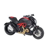 Para Ducati Scrambler ， Monster 1200S，1:18 Modelo De Motocicleta De Pequeño Tamaño Escultura Realista De Bicicleta Coleccionar Regalos De San Valentín Adornos(Diavel Carbon)