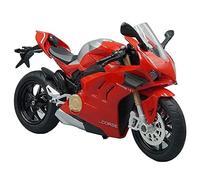 Para Ducati V4s 1: 12 Modelo De Motocicleta Una Réplica Realista De Un Coche De Calle Mostrar El Vehículo Colección De Recuerdos Y Regalos Para Bicicletas(Red)