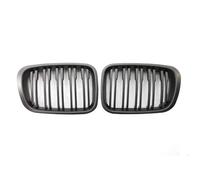 Para E46 4 Puertas 1998 1999 2000 2001, Parrilla Delantera Tipo Riñón De Doble Línea, Estilo Listón, Color Negro Brillante, Coche Rejillas Delanteras