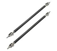 para E46 E90 E60 E36 E39 F10 F20 F30 Parachoques Delantero Divisor Alerón Puntal Barra Soporte Tirantes Accesorios Universales para Coche(15cm Carbon Look)