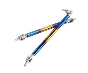 para E46 E90 E60 E36 E39 F10 F20 F30 Parachoques Delantero Divisor Alerón Puntal Barra Soporte Tirantes Accesorios Universales para Coche(15cm Colorful Blue)