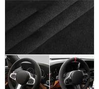 Para E46 Para E39 Para 325i Para E53 Para X5 Funda Volante Coche Cosida A Mano Con Ribete Cuero Ante Suave Trenzado Cubierta Volante Fundas Volante(Blue Thread)