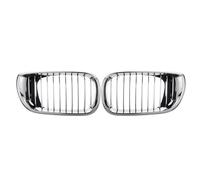 Para E46 Sedán 4 Puertas 320i 325i 325Xi 330i Facelift 2002-2005, Par De Parrillas Delanteras Parachoques Cromado Tipo Riñón Parrilla Negro Riñones