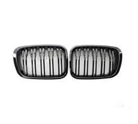 Para E46 Serie 3 1998 1999 2000 2001 Parrilla De Riñón Para Parachoques Delantero De Doble Línea Accesorios Para Coche(Gloss Black)
