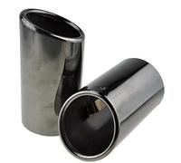 Para E90 E92 E93 325i 328i Serie 3 2006-2010 Acero Inoxidable 1 Par Tubos De Escape Traseros De Coche De Titanio Negro