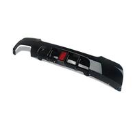 Para E92 E93 Sport 2008 2009 2013 Para MP Estilo Protector Divisor Parachoques Trasero Labio Con Luz Freno LED Difusor Trasero trasero Difusor parachoques(Glossly black)