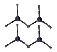 Para Ecovacs para X5 para OMNI para X5 para X5 PRO juego de repuesto de cepillo lateral con cerdas anguladas de precisión para llegar a zócalos y esquinas estrechas de manera eficaz (4 piezas)