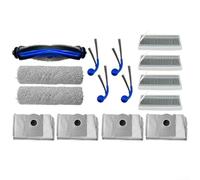 Para ECOVACS T80 T80 forOMNI Juego de accesorios para aspiradora con rodillos de cepillo principal, cepillos laterales, filtros bolsas de polvo para una limpieza eficaz (15 piezas)