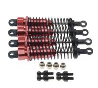 para Ecx Barrage Temper para Rgt 136100 Ftx para Outback 1-10 1-12 1-18 4 Piezas Aleación Amortiguadores Delanteros Y Traseros Amortiguador Ajustable RC