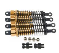 para Ecx Barrage Temper para Rgt 136100 Ftx para Outback 1-10 1-12 1-18 4 Piezas Aleación Amortiguadores Delanteros Y Traseros Amortiguador Ajustable RC