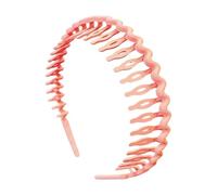 para el cabello del cabello del cabello: banda para la cabeza de peine de dientes de estilo múltiple para mujeres | Bandas de cabello de resina ondulada flexible | Propina de presión
