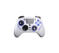 Para el Controlador de Juegos Inalámbrico para PS4 para P4/Steam/PC Botones de Cristal de Luz RGB Sensor Hall Joystick B