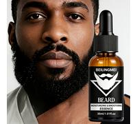 para el cuidado del bigote de , 30 ml. La fórmula es refrescante y no grasa, e hidrata, y el frizz. Con diseño de gotero.