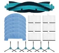 Para el juego de repuesto de piezas de aspiradora Lubluelu L15 que incluye cepillo de rodillo, cepillos laterales, filtros y paños de fregona para una limpieza eficaz de zonas de difícil acceso y