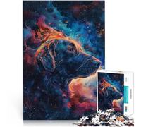 para el Juguete de desafío de Juego Educativo Aura Canina cósmica Rompecabezas para Adolescentes 1000 Piezas 38x52cm Obra de Arte Apto para Mayores de 14 años.