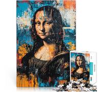 para el Juguete de desafío de Juego Educativo Póster expresionista de la Mona Lisa Puzzle de 1000 Piezas para Adultos 26x38cm Regalo Divertido