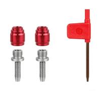 Para el kit de agujas de oliva de freno de disco hidráulico SRam, inserto de aceite de acero inoxidable rojo con opción de llave T8, cabezal de aleación mecanizado CNC para mantenimiento de bicicletas