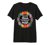 para El Mundo Solo Eres Una Mamá Cita Familiar Flores Camiseta Premium