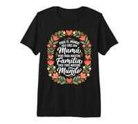 para El Mundo Solo Eres Una Mamá Corazones Familia Camiseta Premium
