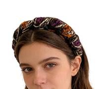 para el pelo con diseño de dientes - Diadema con peine antideslizante de 16 cm | Cintas anchas envueltas en para niñas adolescentes, maquillaje, peinado, viajes a casa, viajando a casa