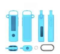 para el Reproductor MP3 FiiO SnowSky Echo Nano: Funda Protectora de Silicona, Carcasa a Prueba de Golpes con Gancho de Transporte，Azul