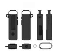 para el Reproductor MP3 FiiO SnowSky Echo Nano: Funda Protectora de Silicona, Carcasa a Prueba de Golpes con Gancho de Transporte，Negro
