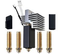 Para Elegoo Centauri Carbon Hotend, tobera de latón endurecido de 0,2 mm, 0,4 mm, 0,6 mm, 0,8 mm, kit de estirador extrusor, con disipador de calor