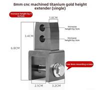 para elevador Scooter Eléctrico Aluminio CNC para elevador(Gray) | Aleación aluminio CNC, ajuste altura 3-5cm, mayor comodidad conducción, para resistencia desgaste, instalación rápida