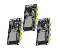 para ESP-32 Tarjetas de Desarrollo Binghe 3 Piezas para ESP-32 Placa Base para ESP-32 con CP2102 Chip 2,4 GHz WiFi + Bluetooth Micro USB Compatible con Arduino