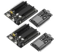 para ESP-32-WROOM-32 para ESP-32S Placa de Desarrollo con CH340 Chip Type C Interfaz + para ESP-32 DEVKIT V1 30PIN Placas de alimentación WiFi + Bluetooth 2,4 GHz Compatible con Arduino (2 Piezas)