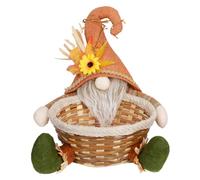 para espantapájaros: Base Plana Estable, Unidad exhibición Centro Mesa Acción Gracias, muñeca Hecho a Mano la Temporada, Marco Madera Tejida Natural desgastada | Utensil