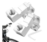 para espejo de motocicleta: aleación de aluminio de 2 piezas, juego de universal, espejos retrovisores | ideal para caminatas, viajes al aire libre y