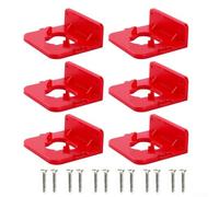 Para estante de batería de 12 V con tornillos para montaje en pared en espacios de trabajo residenciales y comerciales, compatible con capacidades de batería de 1.5 Ah a 9.0 Ah (6 piezas)
