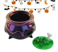 para estatua de caldero de Halloween - de resina de silicona para fundición, olla de bruja, herramienta de vertido de epoxi 3D, duradero y flexible, material de arte para manualidades con