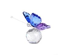 Para estatuilla de mariposa de cristal, adorno de cristal transparente, decoración elegante de mesa, pisapapeles para el hogar, oficina, estantería, mesita de noche, boda, festival, decoración, 5 cm