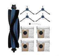Para Eufy para Omni C20 Robot Aspirador Kit de piezas de repuesto con cepillo principal ajustable Bolsas de polvo de alta capacidad y cepillos laterales