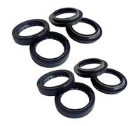 Para EX250F Para Ninja 250R Retén Aceite Horquilla Delantera Motocicleta Cubierta Antipolvo Para Amortiguador 37X50X11mm(4pc Seal 4pc Cover)