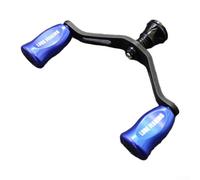 Para EXLSTLT para FUEGO 25g Fibra de Carbono Doble Mango Rocker Reemplazo para Carrete Spinnings con bolas de rodamiento (Azul)