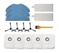 Para EZVIZ RE4 Plus / RE5 Plus Kit de paño de fregona y bolsa de polvo incluye cepillos laterales y cepillo de limpieza para una limpieza profunda (A)