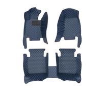 para F&ORD para Focus MK4 2019-2021 Alfombras Los Pies Molduras Alfombrillas Cuero Hechas Almohadilla para los pies(Juego de 3 Piezas Azul Azul,RHD)