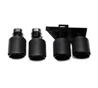 Para F10 F11 520i 523i 525i 528i 530i Boquilla Tubo Silenciador Cuádruple Con Punta Escape Doble KISSGPIPOL(Carbon 1)
