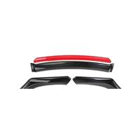 para F10/F11 F32 F33 F30 F80 M3 G30 G31 E39 E46 Deflectores De Parachoques Delantero Alerones Divisores Y Difusores(Black and Red)