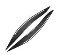Para F10 Para 5Series 2010-2016 Faros Fibra Carbono Cejas Párpados Faro Delantero Embellecedor Accesorios Cubierta cejas faros coche